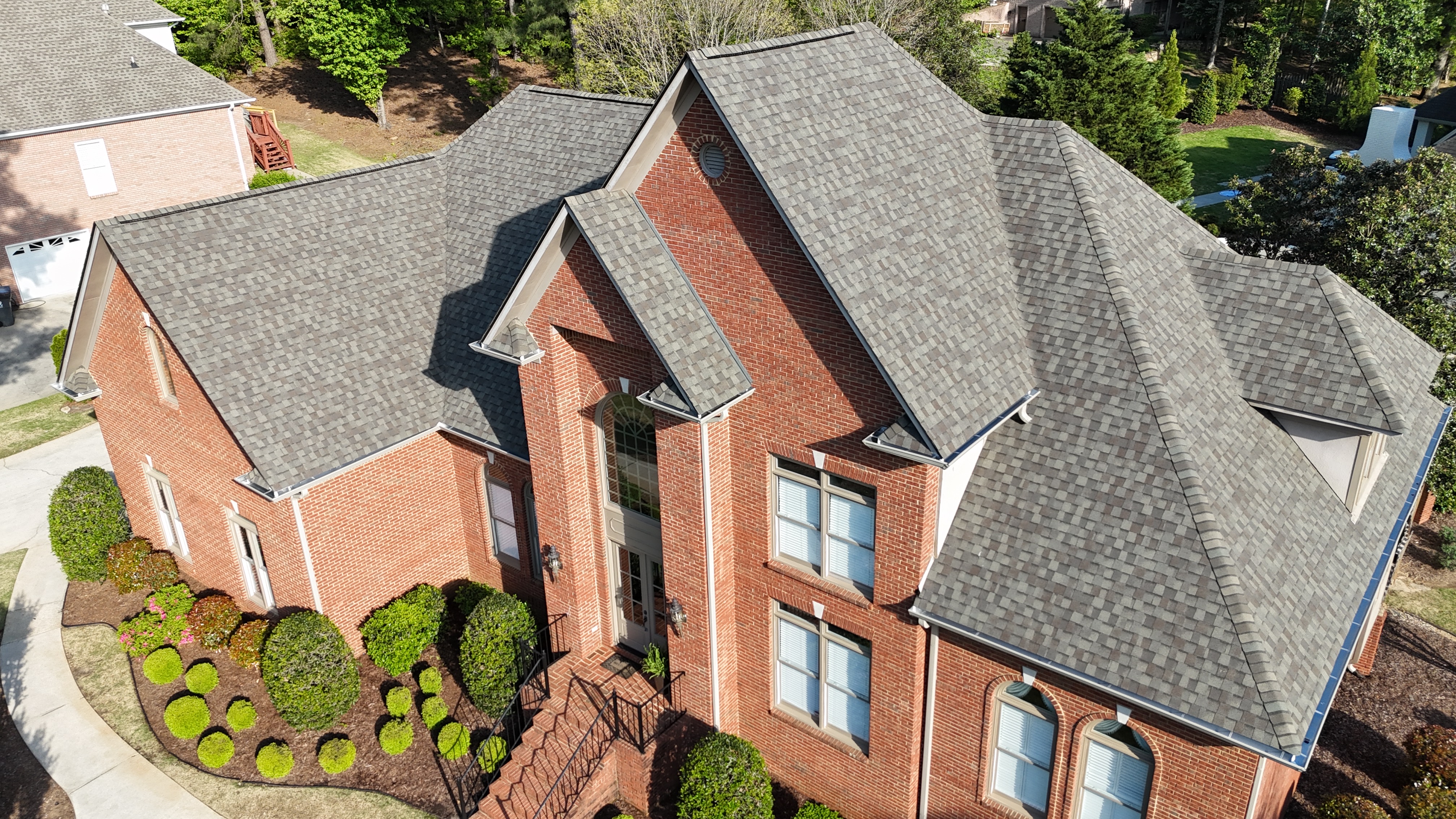 Completed roofing project