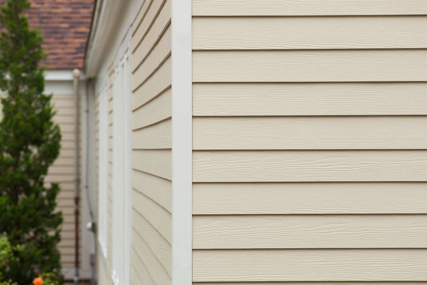 Completed siding project