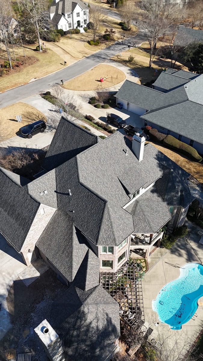 Completed roofing project by Carpenetti Construction